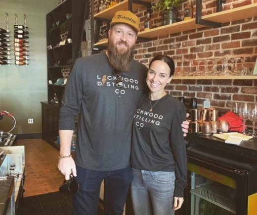 Owners of Lockwood Distilling Evan and Sally Batt are answering a call from the community by turning alcohol into hand sanitizer. (Courtesy Lockwood Distilling Co.)