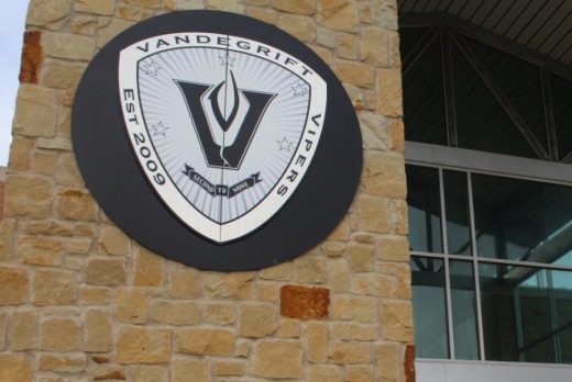 Leander ISD officials said March 26 that construction and renovations at Vandegrift High School (pictured) may not be completed by August as scheduled. (Brian Perdue/Community Impact Newspaper)