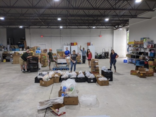 The Abundant Harvest Kitchen's three staff members and seven volunteers have provided hundreds of meals and thousands of pounds of food to the community since the pantry's launch in March. (Courtesy The Abundant Harvest Kitchen)
