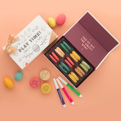 Woops in Georgetown is selling macaron decorating kits for Easter. (Courtesy Woops)