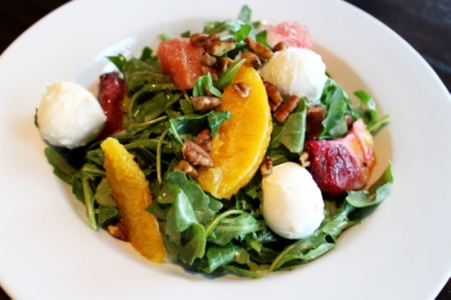 The restaurant also served a Citrus Caprese Salad. (Olivia Lueckemeyer/Community Impact)
