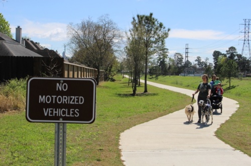P{hase 1 of the Atascocita Hike & Bike Trail was finished in June. (Kelly Schafler/Community Impact Newspaper)