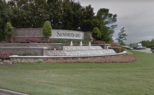 The Summerwood community is home to more than 3,200 single-family homes. (Courtesy Google Earth)
