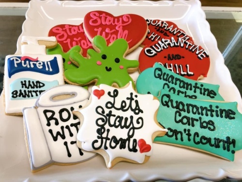 Some local bakeries are offering sweet treats for pickup as well as decorate-your-own cookie kits. (Courtesy Suzybeez Bakery)
