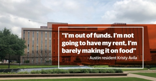 The Texas Workforce Commission's phone and online systems to accept applications for unemployment benefits have been overwhelmed by hundreds of thousands of Texans who are out of work and looking for assistance. (Design by Shelby Savage/Community Impact Newspaper)