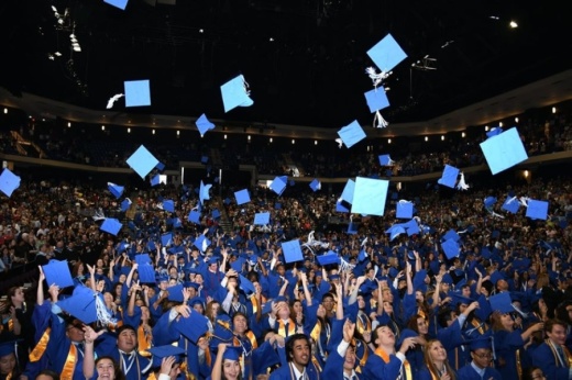 Cypress Creek High School's class of 2019 celebrates graduating at the Berry Center in May 2019. (Courtesy Cy-Fair ISD)