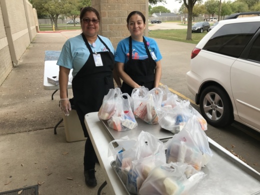 Katy ISD is serving free meals for children at select campuses during its temporary closure due to the COVID-19 pandemic. (Courtesy Katy ISD)