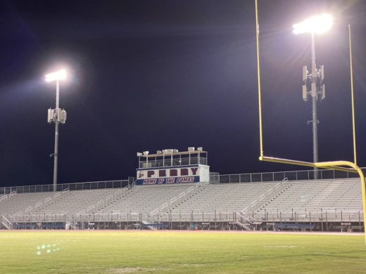 Perry High School, a Chandler USD school in Gilbert, is turning on its stadium lights nightly to celebrate the senior class. (Courtesy Perry High School)