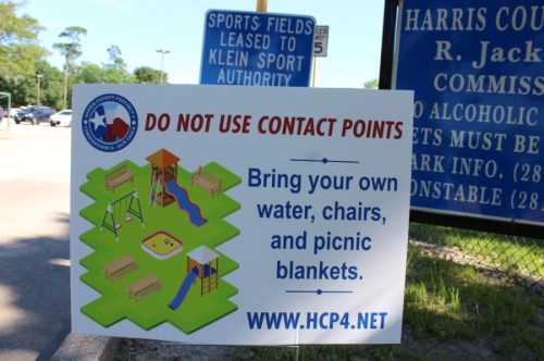Harris County Judge Lina Hidalgo signed an order April 8 to temporarily close all parks countywide throughout the upcoming Easter weekend, April 10-13, in hopes of discouraging social gatherings. (Hannah Zedaker/Community Impact Newspaper)