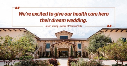 Nominations for the wedding giveaway open April 10. (Courtesy Verona Villa; Cherry He/Community Impact Newspaper)