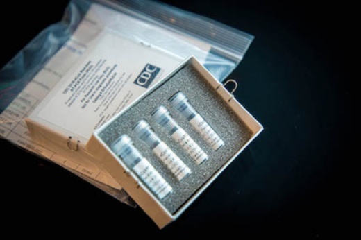 This is a test kit for COVID-19 from the Centers for Disease Control and Prevention. (Courtesy National Institutes of Health)