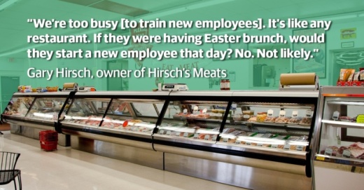 Never before has Hirsch's Meats seen so much business and been so underequipped to meet the demand, its owner said. (Courtesy Hirsch's Meats; Illustration by Chase Autin/Community Impact Newspaper)