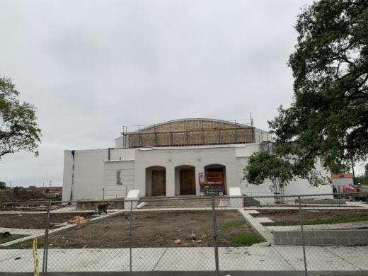 Renovation construction started on the former school gym in Missouri City in September. (Courtesy Fort Bend County Precinct 2)