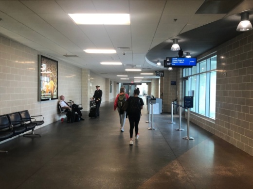 Houston Airport System officials expect March passenger data to be significantly lower than in other months. Foot traffic at IAH was light March 24. (Emily Heineman/Community Impact Newspaper)