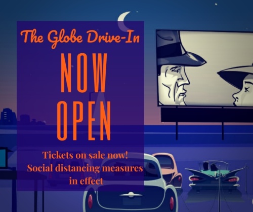 The Globe Drive-In is set to reopen April 24 for social distancing-friendly outdoor movie screenings, owner Brett Williams confirmed April 16. (Courtesy The Globe Drive-In)
