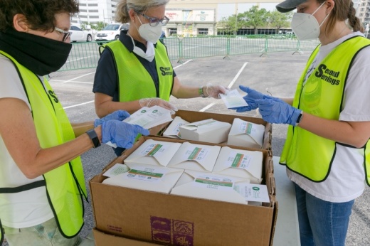 Second Servings and the Galveston Restaurant Association are bringing 1,200 meals to furloughed and unemployed hospitality workers in the Galveston area, beginning April 17 and continuing on every Friday moving forward while supplies last. (Courtesy Emily Jaschke/Second Servings)