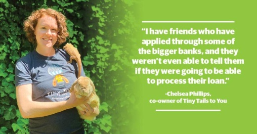 Tiny Tails to You co-owner Chelsea Phillips is one of many area business owners who have applied for federal assistance amid the COVID-19 pandemic. (Brian Rash/Community Impact Newspaper)