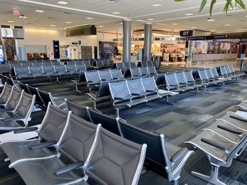 George Bush Intercontinental Airport saw a decrease of 1.36 million passengers between February and March. (Courtesy Houston Airport System Twitter)