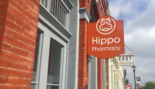 Hippo Pharmacy will open in Hutto near East Social House and Thig's Diamond Kutz. (Taylor Jackson Buchanan/Community Impact Newspaper)