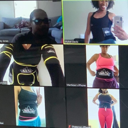 Muscle Up Mommy, Inc., a Spring-based fitness training and retail company, is now offering free virtual group training sessions for women via Zoom video conferencing. (Courtesy Muscle Up Mommy, Inc.) 