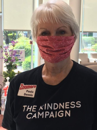 Paula Dennis has organized over 200 people to make 7,000 masks for the Williamson County Mask Brigade. (Courtesy Williamson County)