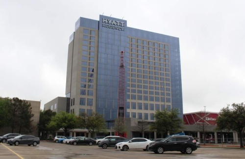 The Hyatt Regency Frisco hotel, which is attached to Stonebriar Centre, plans to open its doors June 1. The 303-room hotel, located between Dillard's and Nordstrom, will also include 27,500 square feet of meeting space. (Elizabeth Uclés/Community Impact Newspaper)