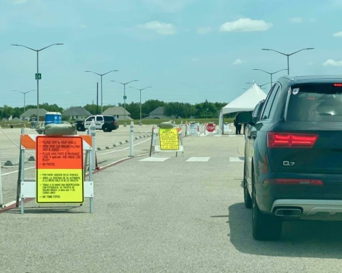The Fort Bend County's second drive-thru testing site opened April 27 in Sugar Land. (Courtesy Fort Bend County)