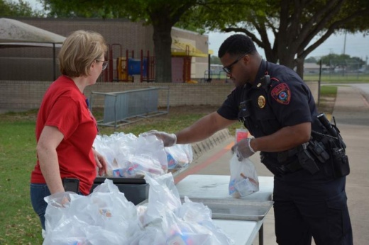 Katy ISD continues to serve free meals for children while campuses are closed on weekday mornings. (Courtesy Katy ISD)