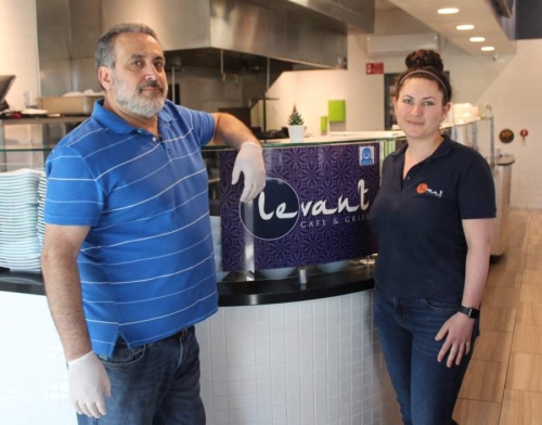 Levant Café and Grill is one of Cedar Park restaurants opening its dining room May 1. Owners Mike and Rana Boselah opened the restaurant in 2019. (Brian Perdue/Community Impact Newspaper)