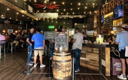 CRAFThouse Kitchen & Tap is one of the restaurants in San Marcos that has decided to reopen at 25% capacity per Gov. Greg Abbott's order issued April 27. (Evelin Garcia/ Community Impact Newspaper)