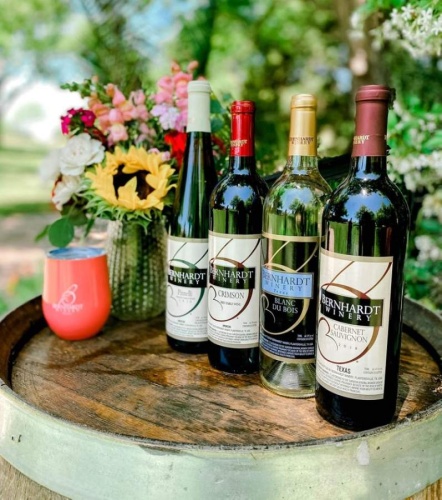 Bernhardt Winery, located at 9043 C.R. 204, Pantersville, has teamed up with Bride & Bloom Florals, located at 21123 Eva St., Ste. 220C, Montgomery, to offer three wine and fresh floral packages available for preorder until May 7 at midnight. (Courtesy Bernhardt Winery)