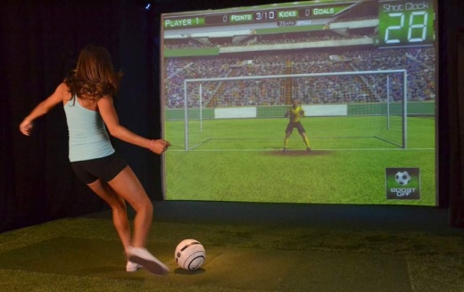 The sports lounge also offers food and drink for order. (Courtesy Mike Speets)