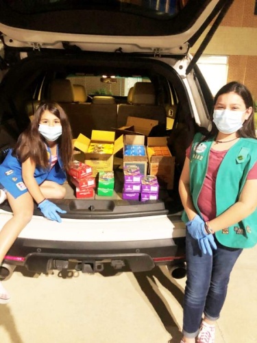 Amber and Aubrey Dominguez are some of the thousands of Girl Scouts who navigated new challenges in their cookie-selling endeavors this year. (Courtesy Girl Scouts of San Jacinto Council)