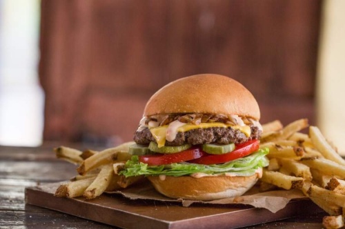 The eatery will open in Brentwood later this month. (Courtesy Mooyah Burgers, Fries & Shakes)