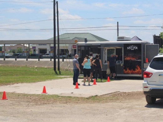 Driftwood-based Salt Lick BBQ has been operating a food truck at The Triangle in downtown Dripping Springs. (Nicholas Cicale/Community Impact Newspaper)