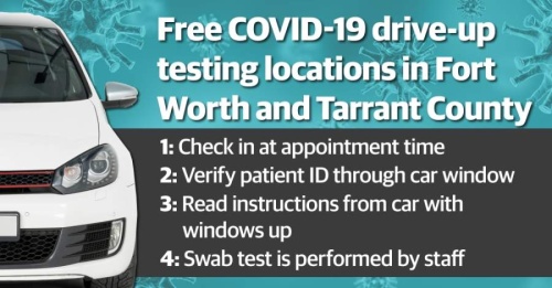 There are free COVID-19 testing sites operating in the city of Fort Worth and in Tarrant County. Both entities also offer a number of paid testing options. (Katherine Borey/Community Impact Newspaper)