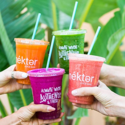 The juice bar offers an assortment of juices and superfood smoothies. (Corutesy Nekter Juice Bar)