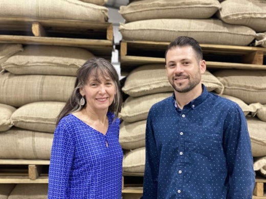 Owners Sheri and son Daniel Dunaway relocated Copan Coffee Roasters in May to a larger space in Tomball to provide room for growth and offering tours of its facility. (Courtesy Copan Coffee Roasters)