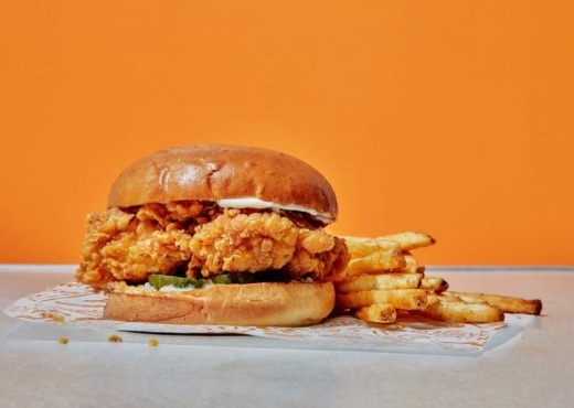 The Popeyes chicken sandwich is one of many menu items offered at the fast-food restaurant. (Courtesy Popeyes Louisiana Kitchen)