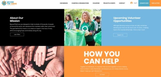 A local McKinney business owner has launched BeyondTheCurve, a website to connect the community with ways to help during COVID-19. (Screenshot by Miranda Jaimes/Community Impact Newspaper)