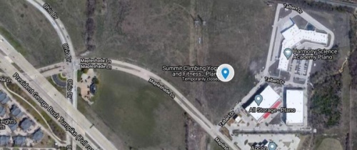 A new rock climbing wall could soon accompany the indoor facility at Summit Climbing, Yoga and Fitness. A restaurant is also in the works. (Courtesy Google Maps)