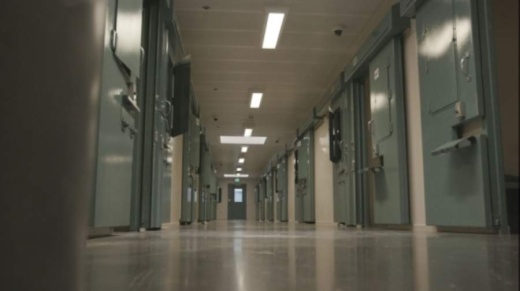 A photo of a hallway inside a jail