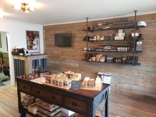 The business specializes in high-quality men's grooming products, including beard oils, balms, washes and scrubs; handcrafted soaps; lotions; and more. (Courtesy ManBasics)