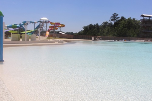 Officials at Big Rivers Waterpark & Adventures in New Caney confirmed in a May 22 Facebook post that the water park is moving forward with its Memorial Day weekend reopening in spite of state orders. (Kelly Schafler/Community Impact Newspaper)