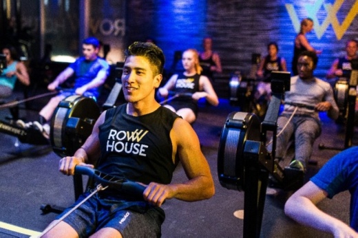 The new studio offers single-station workouts on state-of-the-art rowing machines. (Courtesy Row House)