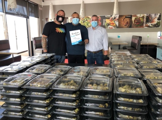 Luna Grill has also donated hundreds of meals to Methodist Richardson Medical Center among other hospitals. (Courtesy Luna Grill)