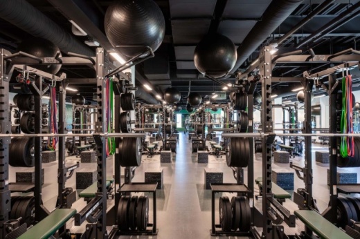 Strength and conditioning workout areas, such as this one at Berkner High School, are part of the new multipurpose activity centers that recently opened in Richardson ISD. (Courtesy The McShane Companies)