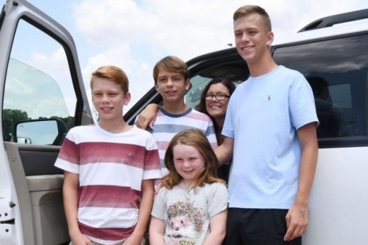 After their parents were killed in a car crash in January 2019, the four Ferguson children were split up to live with different friends and family members. Last Thursday, they were reunited under one roof in their hometown of Groesbeck, thanks to the Kailee Mills Foundation. (Courtesy Kailee Mills Foundation)