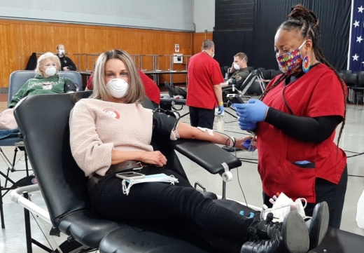 Those who give blood through May 31 will receive a t-shirt by mail while supplies last. For the month of June, donators will receive a $5 Amazon gift card through email, courtesy Amazon, according to American Red Cross. (Courtesy American Red Cross)
