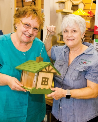 Karen Huffman (left) and Beverly Mosqueda are closing their store at the end of June. (Community Impact Staff)